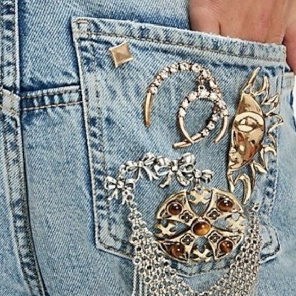 Free People Horsing Around Brooch in Gold Rhinestone Yellowstone Western Horse - Picture 3 of 14